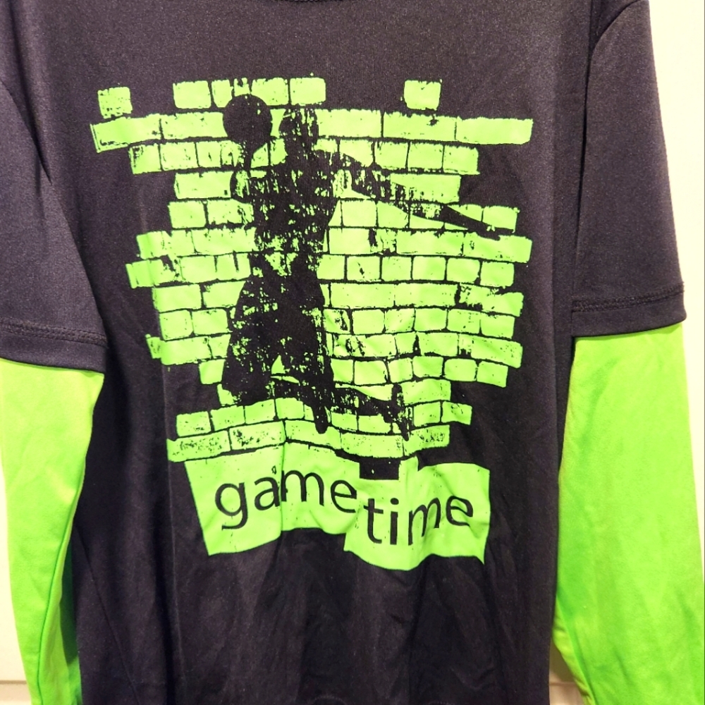 Energy Zone Black and Green Game Time Tee